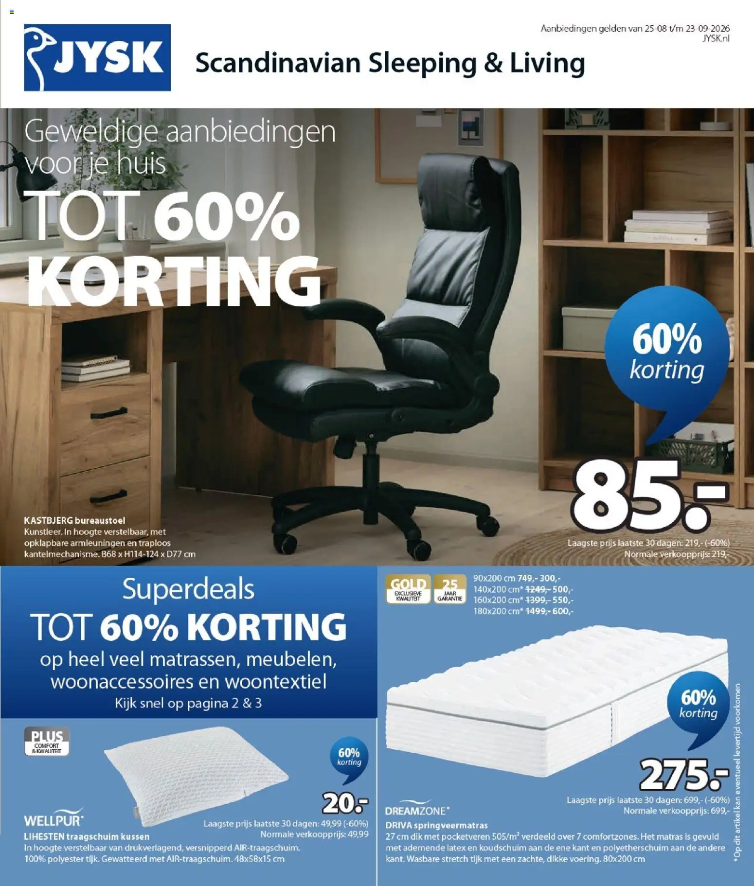 Voorbeeld van Folder van winkel JYSK geldig vanaf 25-08-2026