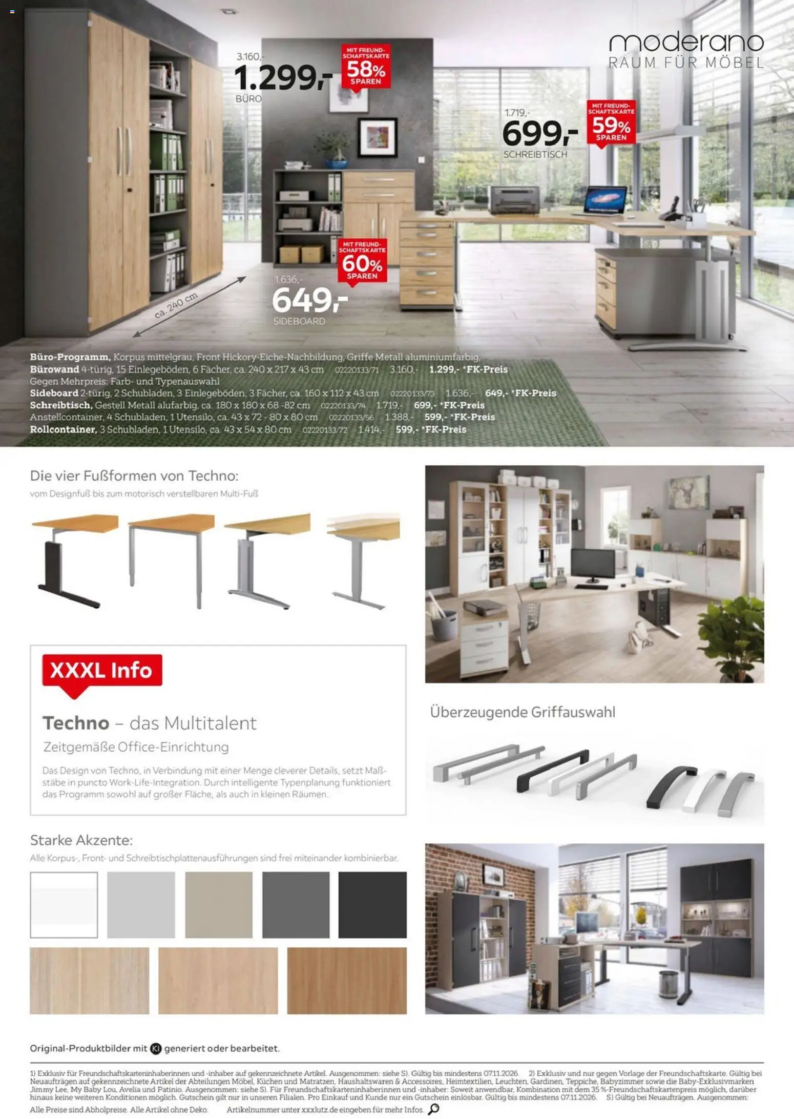 Vorschau von dem Prospekt des Geschäftes XXXLutz, gültig ab dem 24.10.2026 - Kuchen, Sideboard