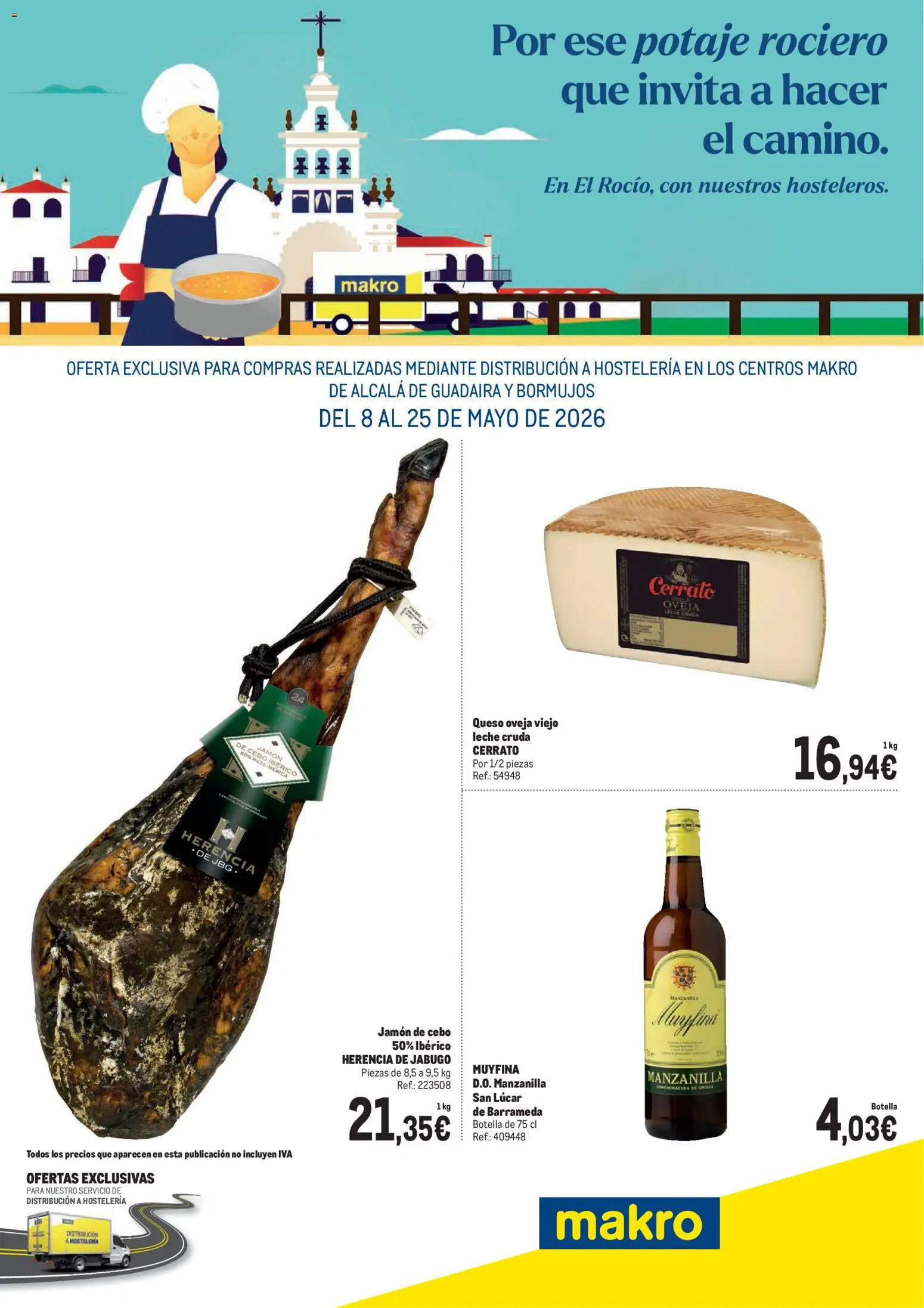 Vista previa del folleto de la tienda Makro válido desde el 08/05/2026 - Jamón, Queso, Leche
