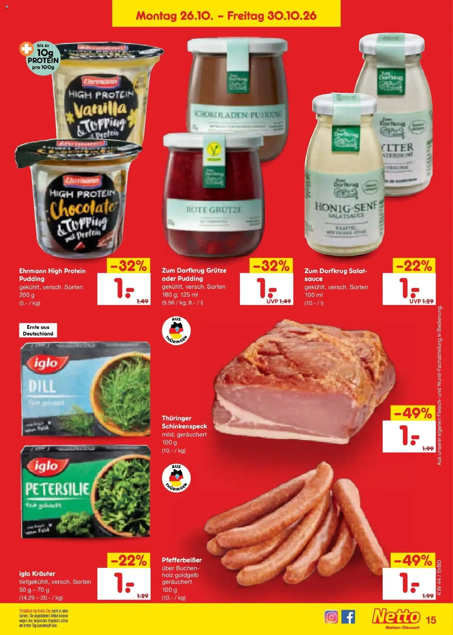 Vorschau von dem Prospekt des Geschäftes Netto Marken-Discount, gültig ab dem 26.10.2026