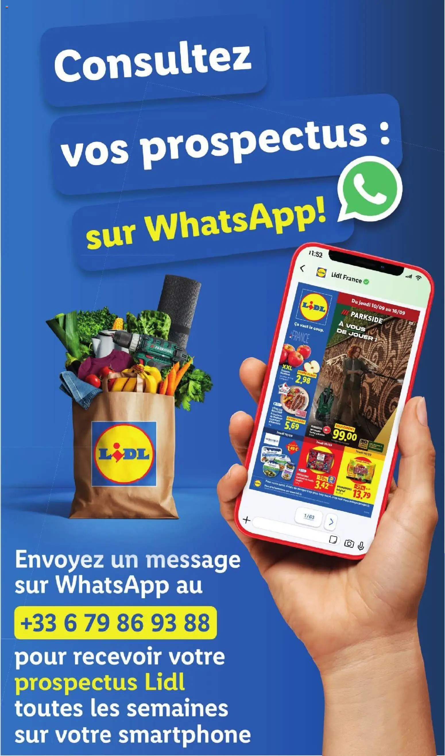 Prévisualisation de LIDL catalogue du magasin LIDL formulaire valide 10/09/2026 - Parkside, Cocktail, Smartphone, Fruits, Pommes de terre, Desperados, Saucisses, Porc