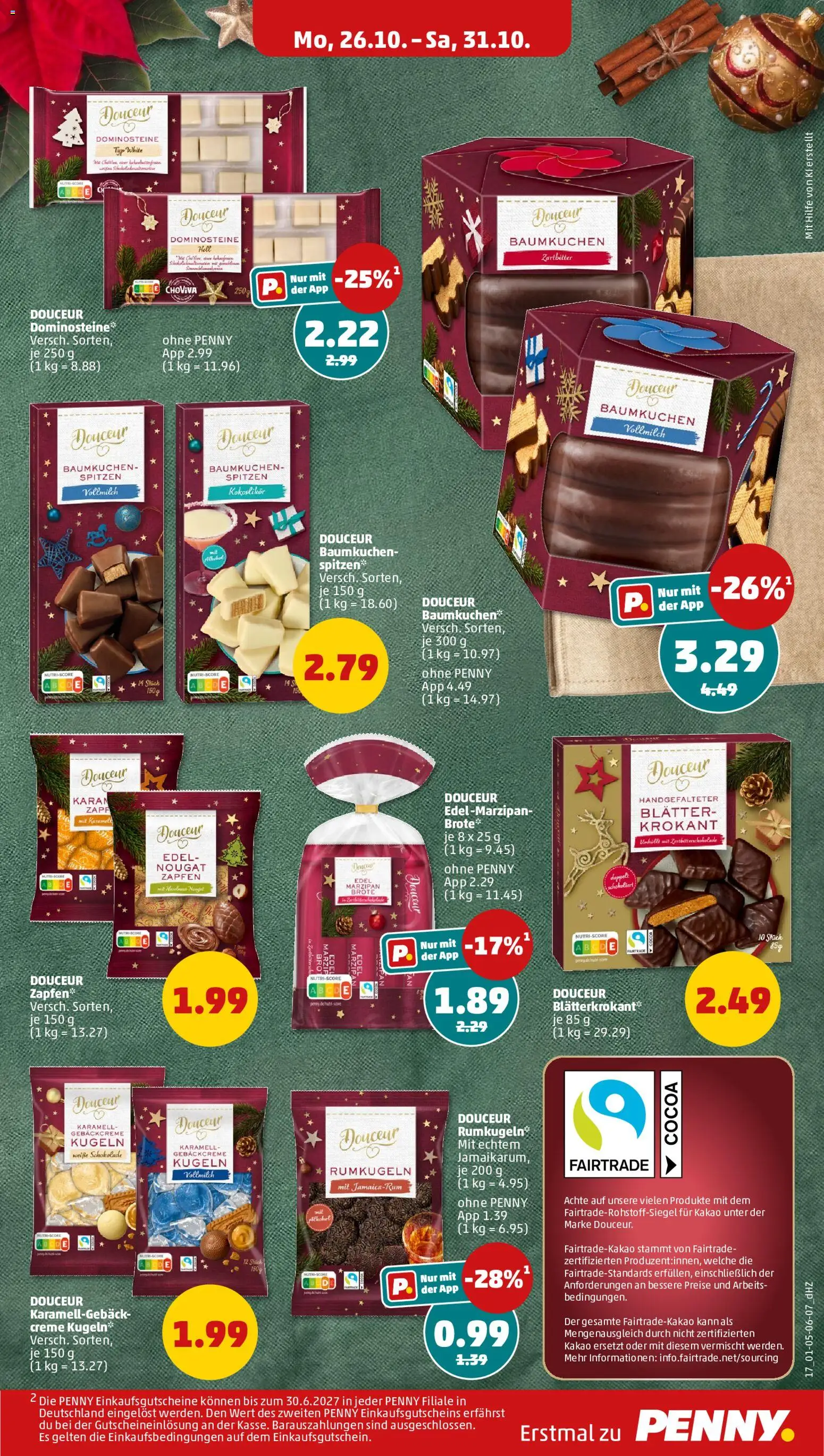Vorschau von dem Prospekt des Geschäftes Penny, gültig ab dem 26.10.2026
