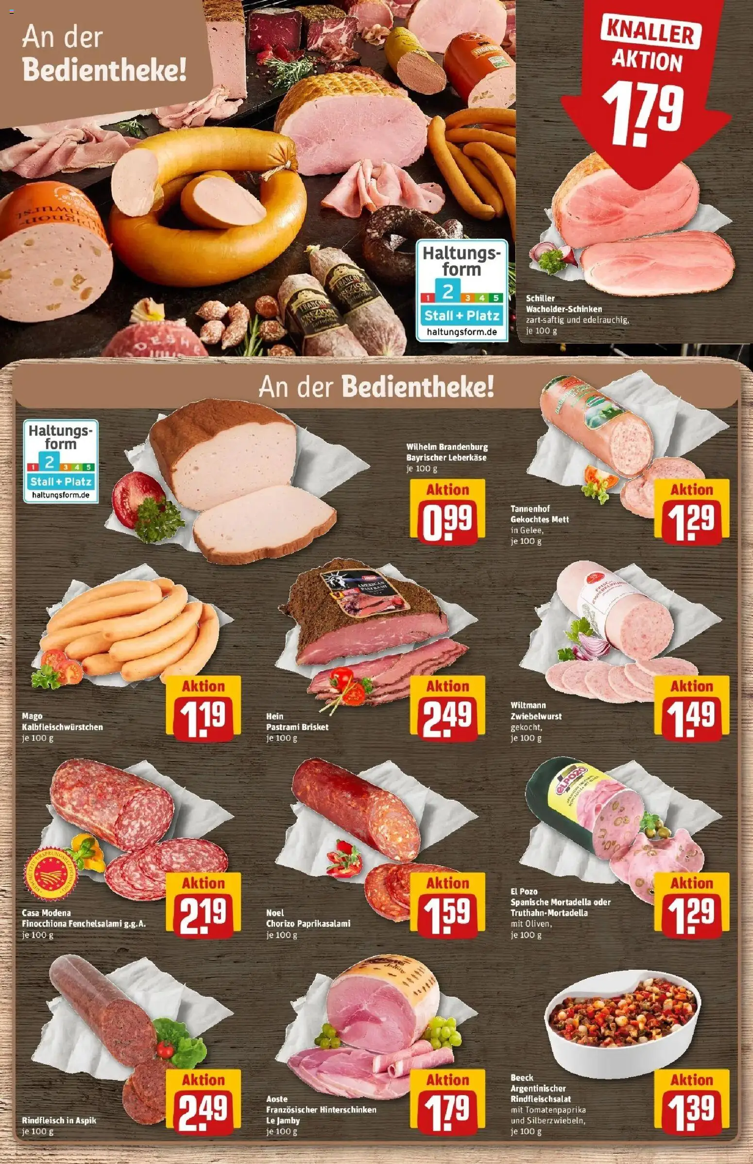 Vorschau von dem Prospekt des Geschäftes Rewe, gültig ab dem 02.03.2026 - Salami, Rindfleisch, Leberkase