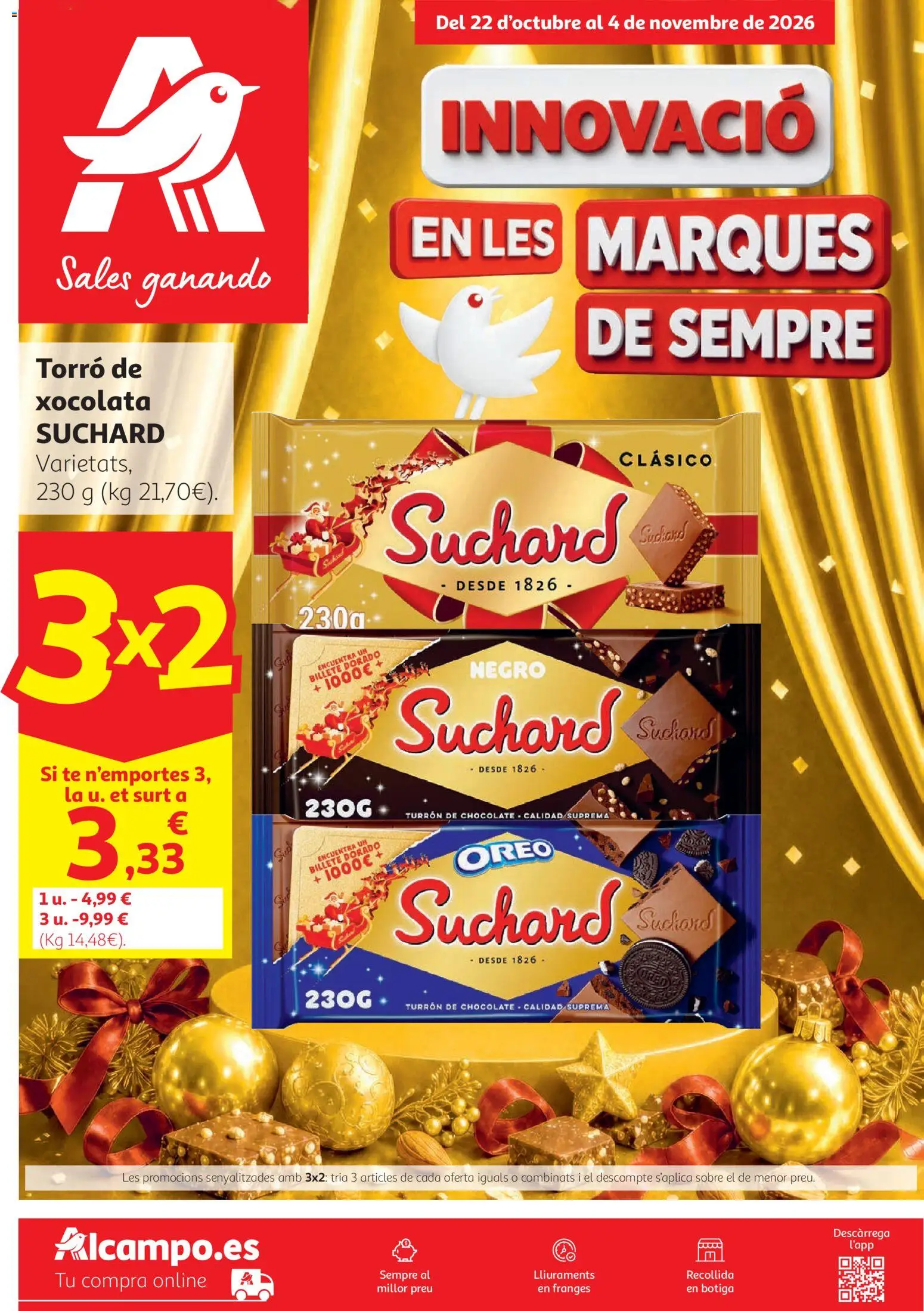 Vista previa del folleto de la tienda Alcampo válido desde el 22/10/2026 - Chocolate, Té, Oreo