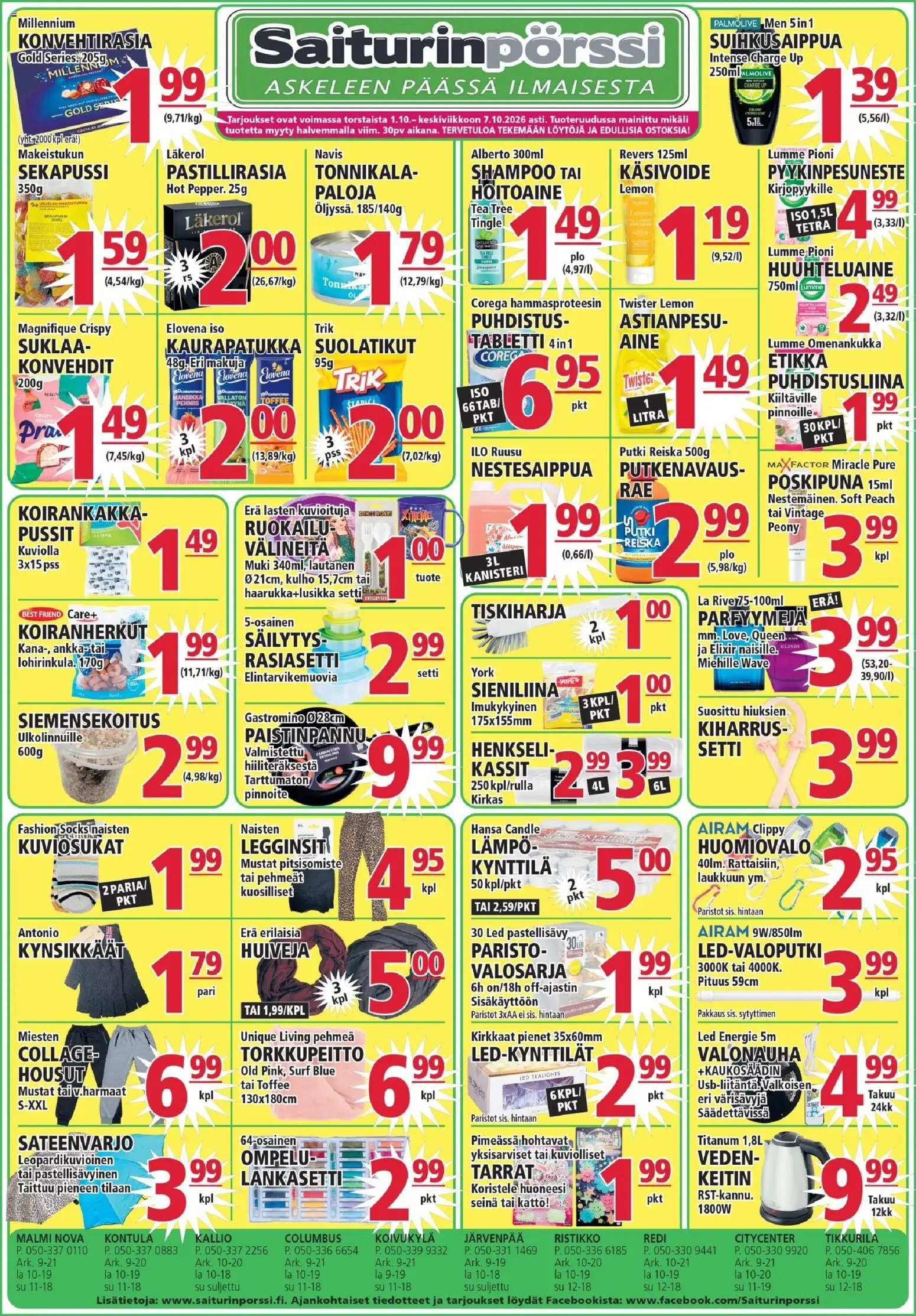 Kaupan Saiturinpörssi Saiturinpörssi tarjoukset esikatselu, voimassa 01/10/2026