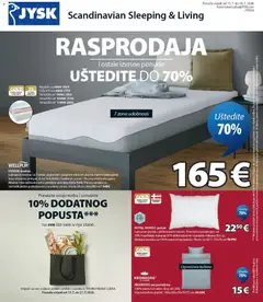 Pregled letka JYSK Katalog trgovine JYSK vrijedi od 15.07.2026