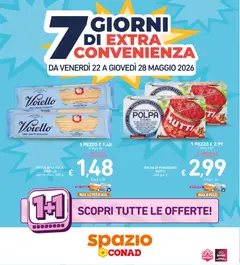 Anteprima dell'opuscolo Spazio Conad volantino Extra Convenienza dal negozio Spazio Conad valido da 22/05/2026