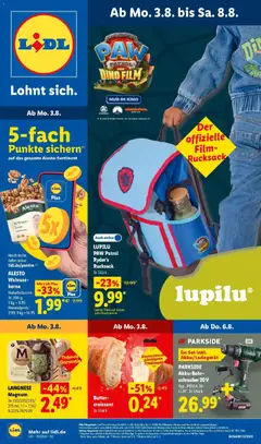 Vorschau von dem Prospekt des Geschäftes Lidl, gültig ab dem 03.08.2026