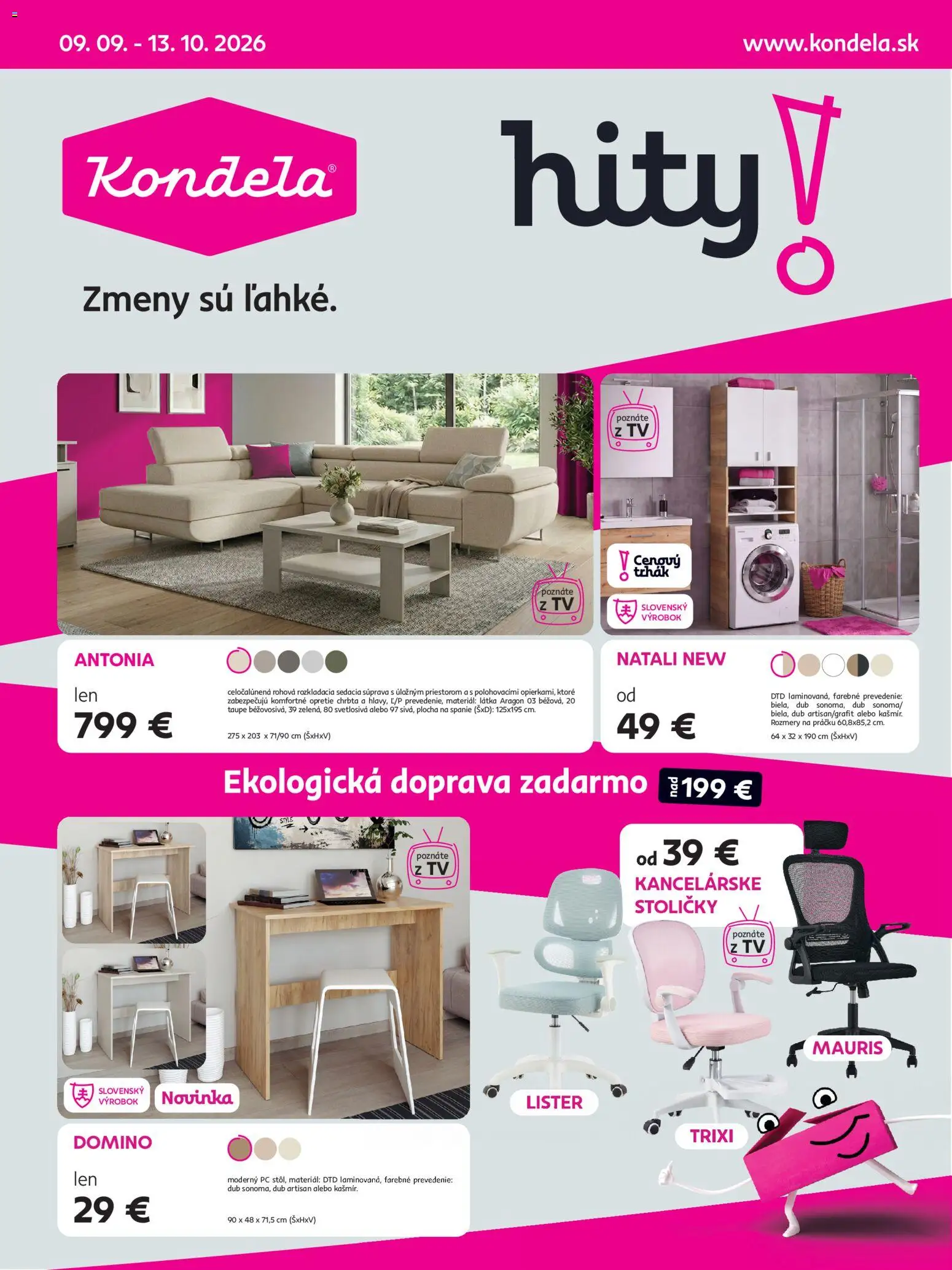 Náhľad Kondela letáku platného od 09.09.2026