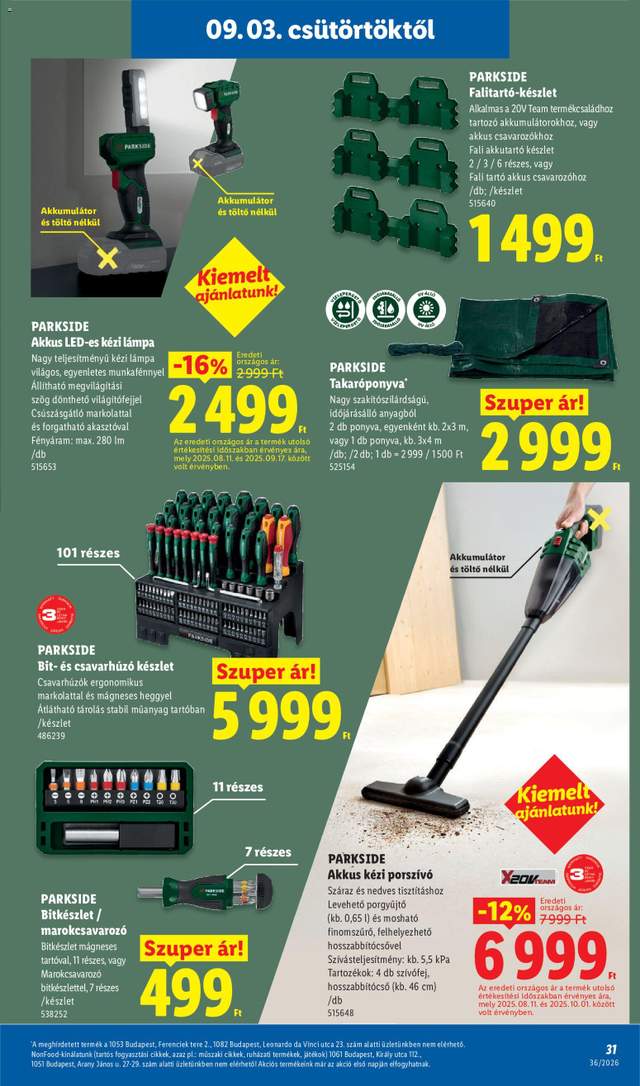 Új Lidl akciós újság 09.03.