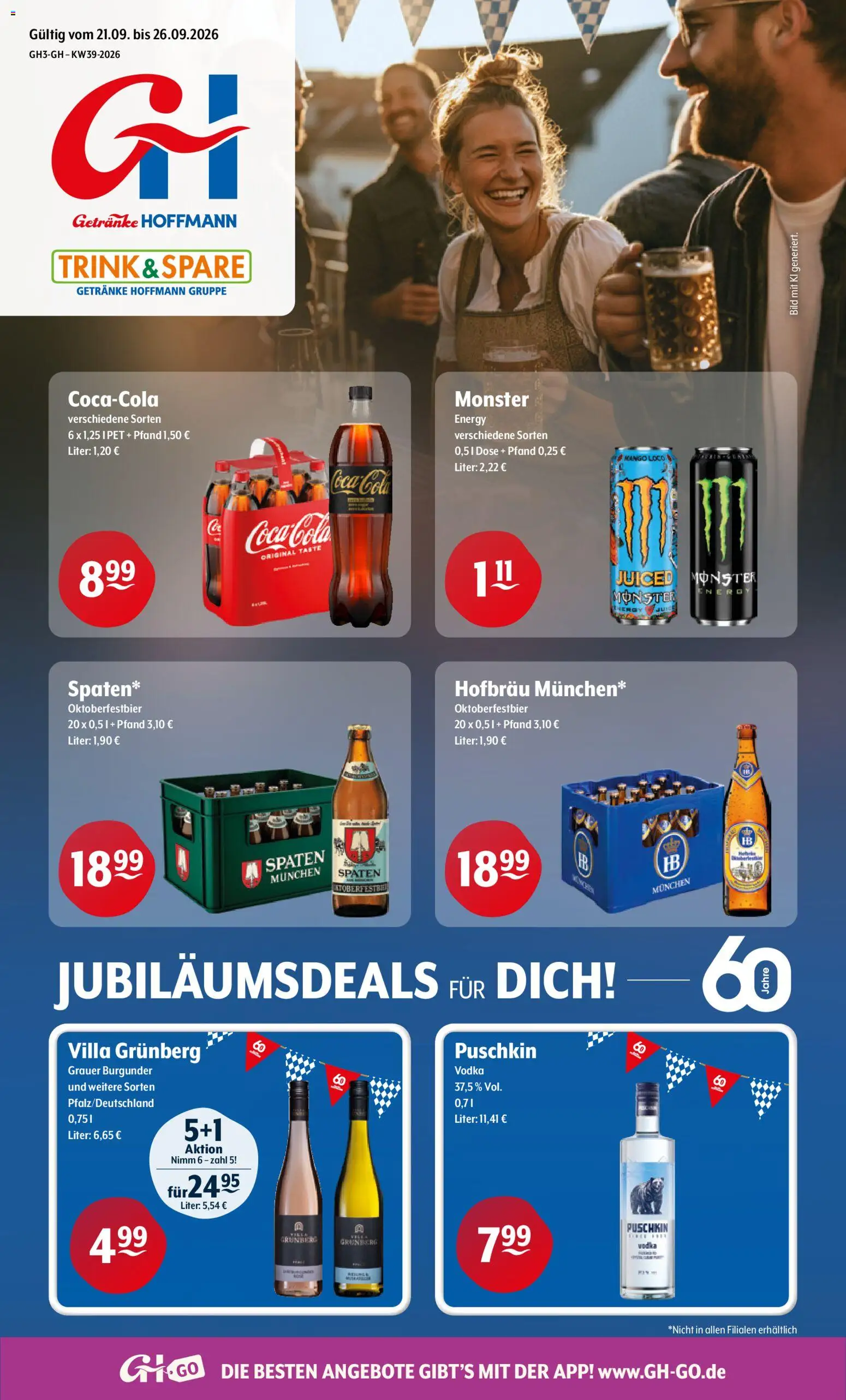 Vorschau von dem Prospekt des Geschäftes Trink und Spare, gültig ab dem 21.09.2026