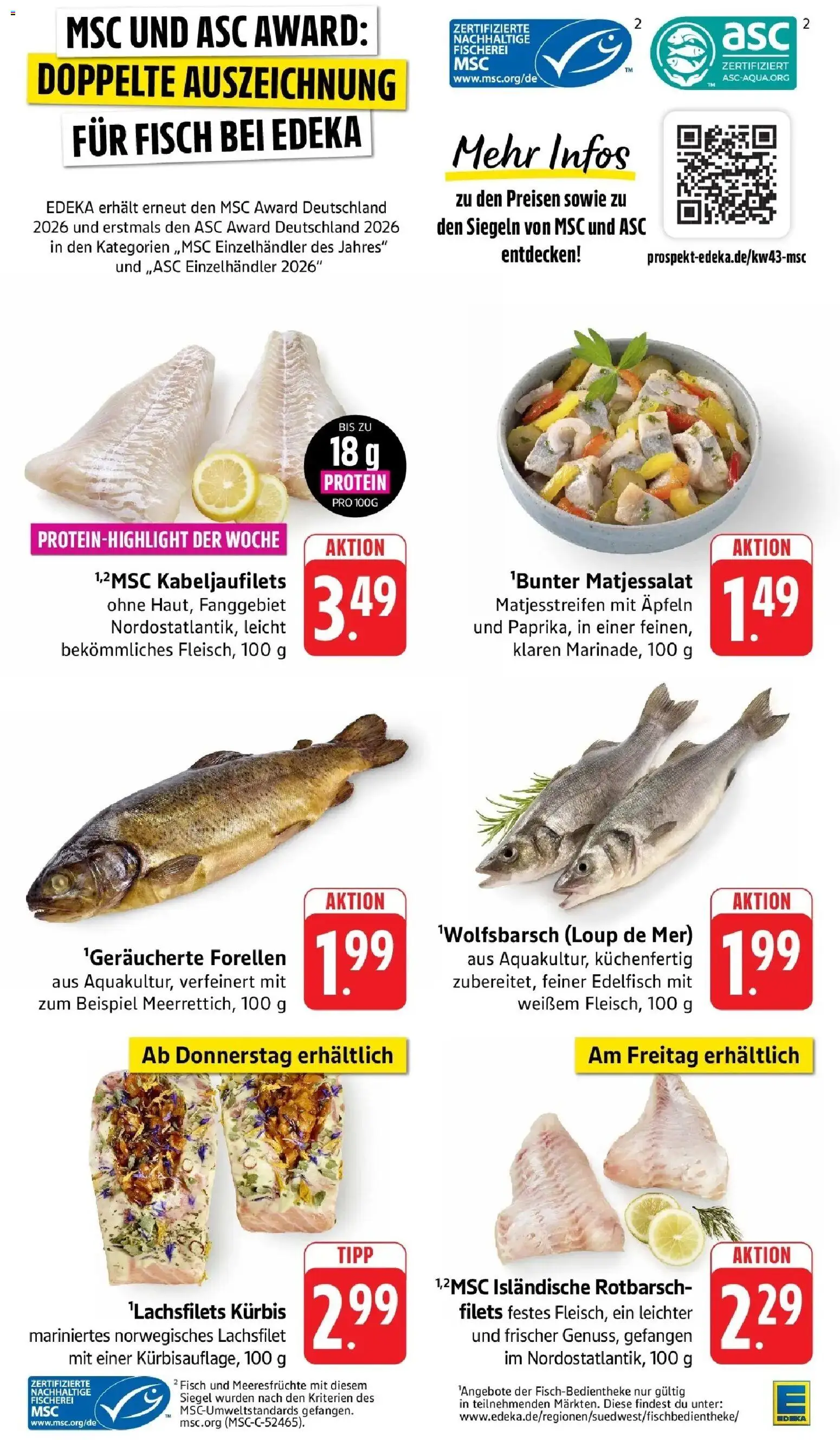 Vorschau von dem Prospekt des Geschäftes Edeka, gültig ab dem 19.10.2026
