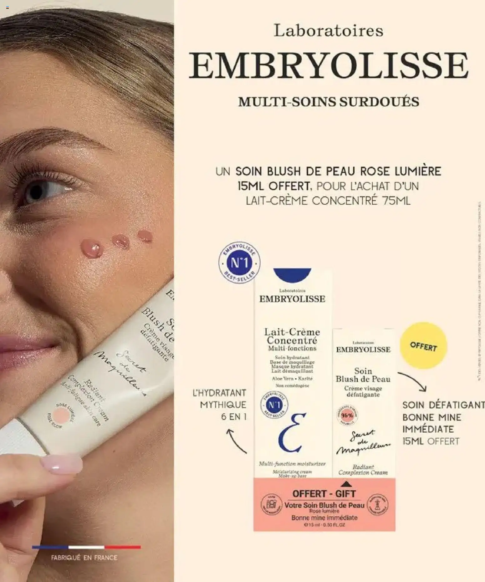 Prévisualisation de Auchan Parapharmacie, beauté du magasin Auchan formulaire valide 27/10/2026 - Aloe vera, Lait, Crème, Blush, Masque, Base, Creme visage, Démaquillant