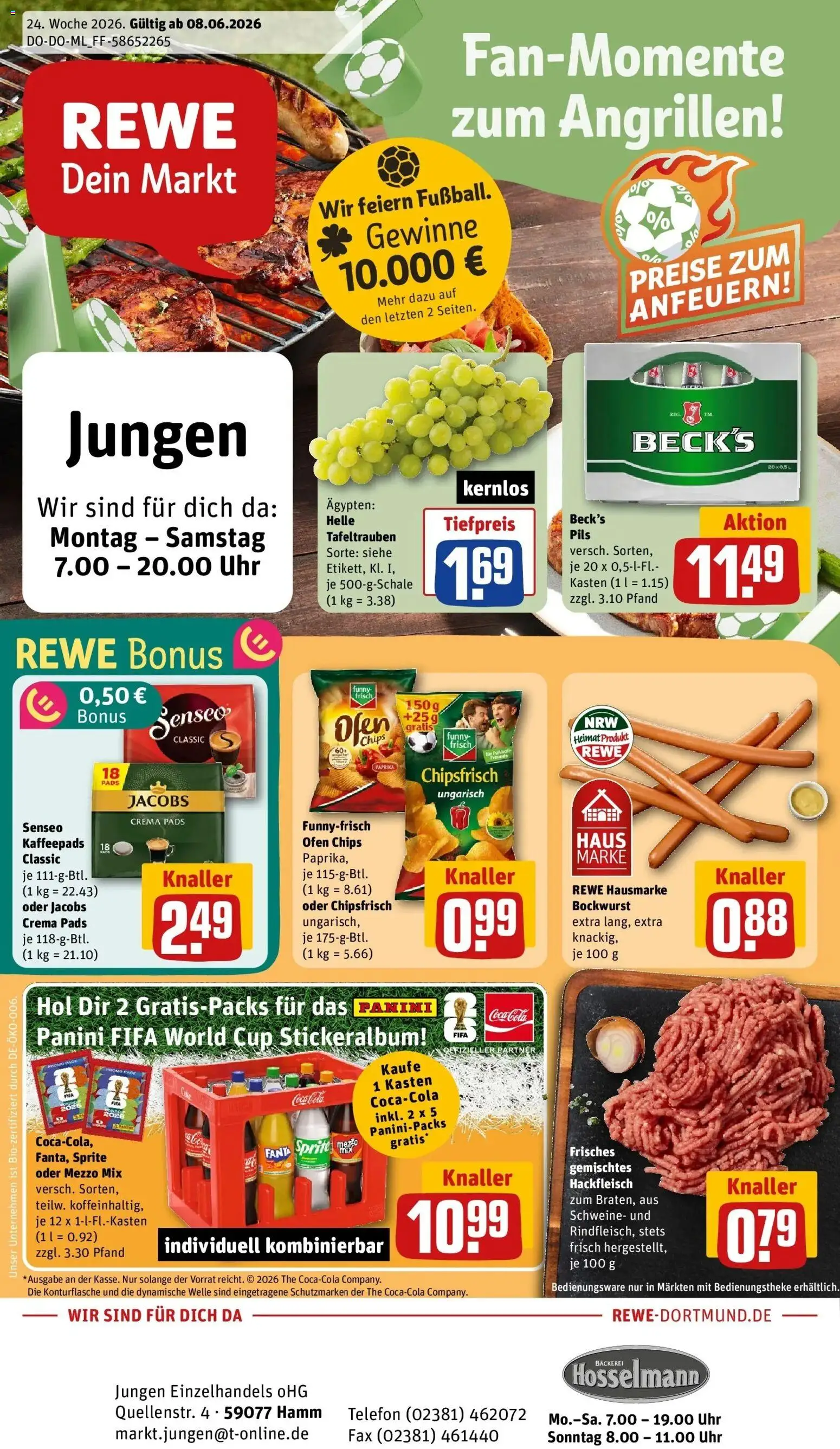 Vorschau von dem Prospekt des Geschäftes Rewe, gültig ab dem 08.06.2026