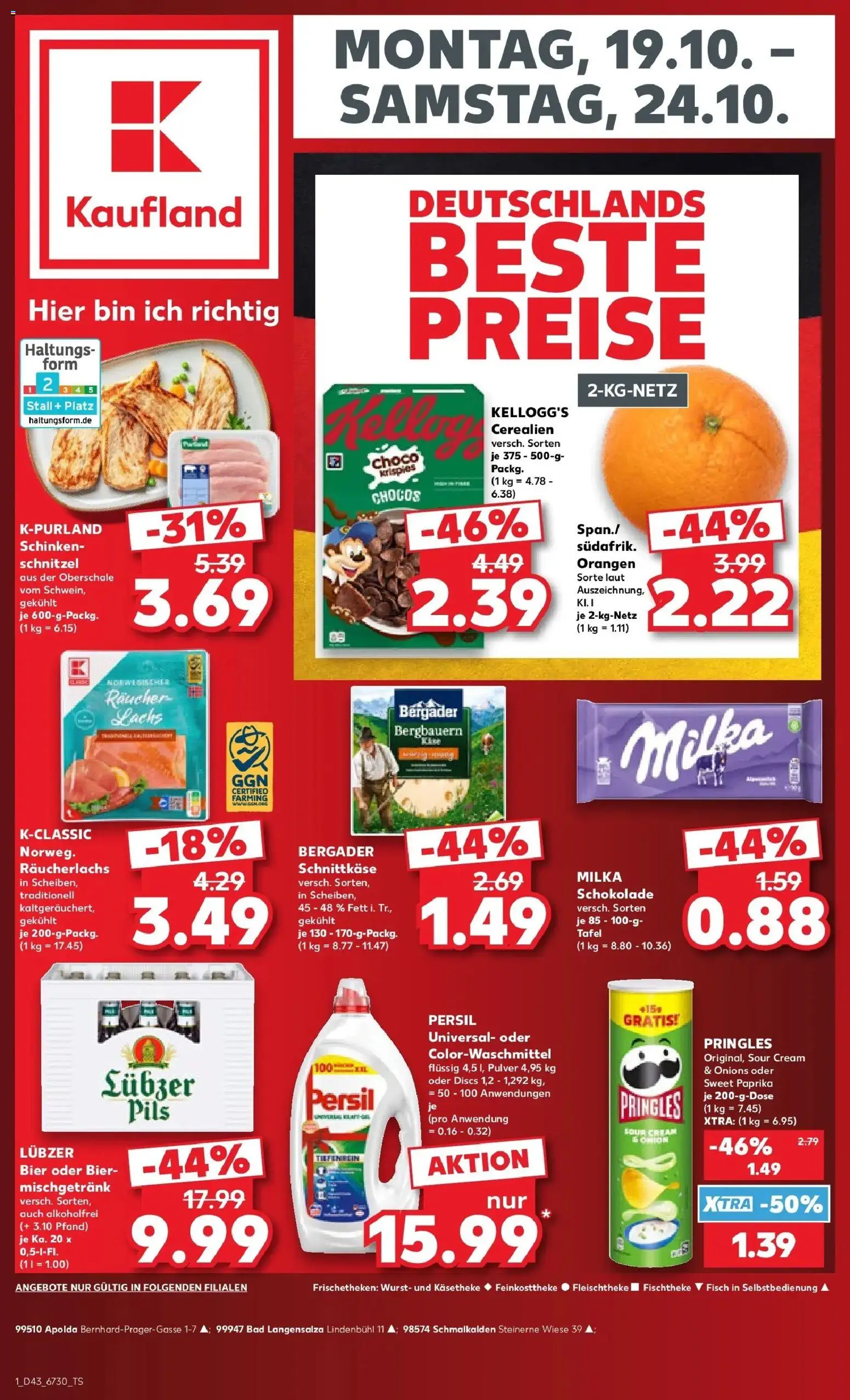 Vorschau von dem Prospekt des Geschäftes Kaufland, gültig ab dem 19.10.2026