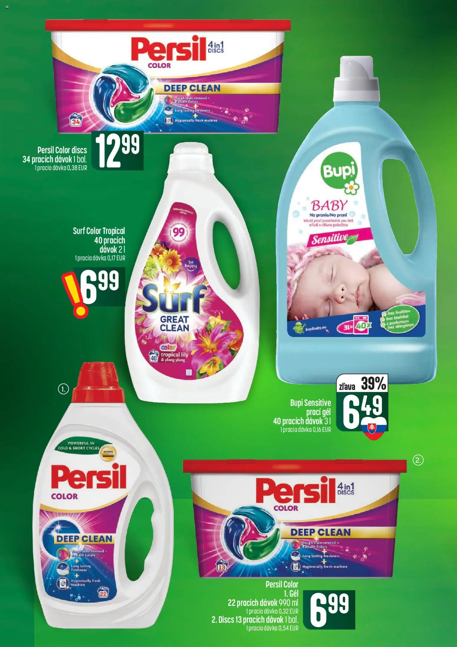 Náhľad COOP Jednota letáku platného od 01.10.2026 - Persil, Prací gél, Prací prostriedok pre deti