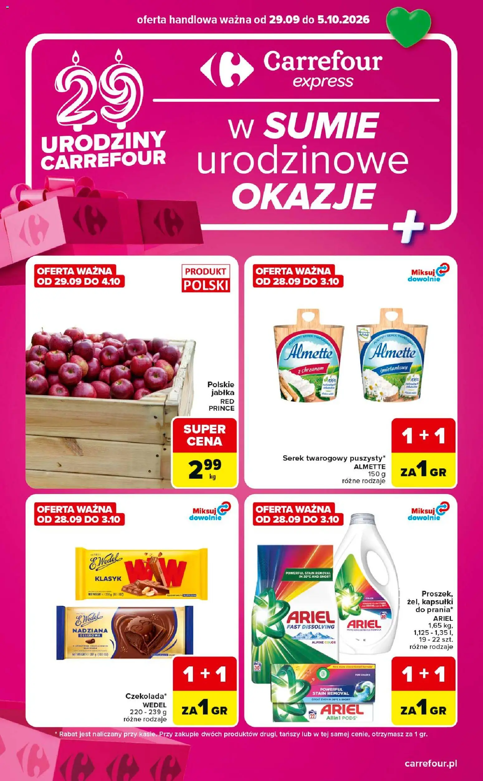 Pogląd gazetki "Carrefour gazetka - Express" ze sklepu Carrefour ważnej od 29.09.2026