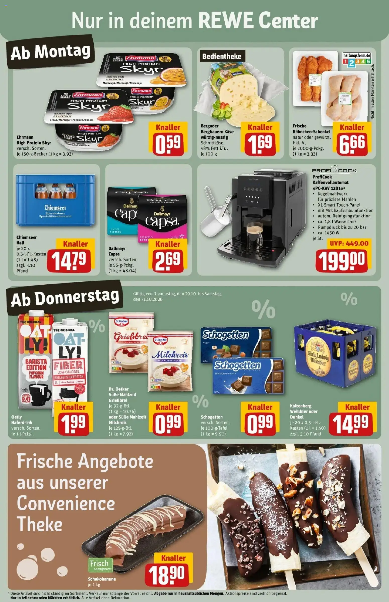 Vorschau von dem Prospekt des Geschäftes Rewe, gültig ab dem 26.10.2026