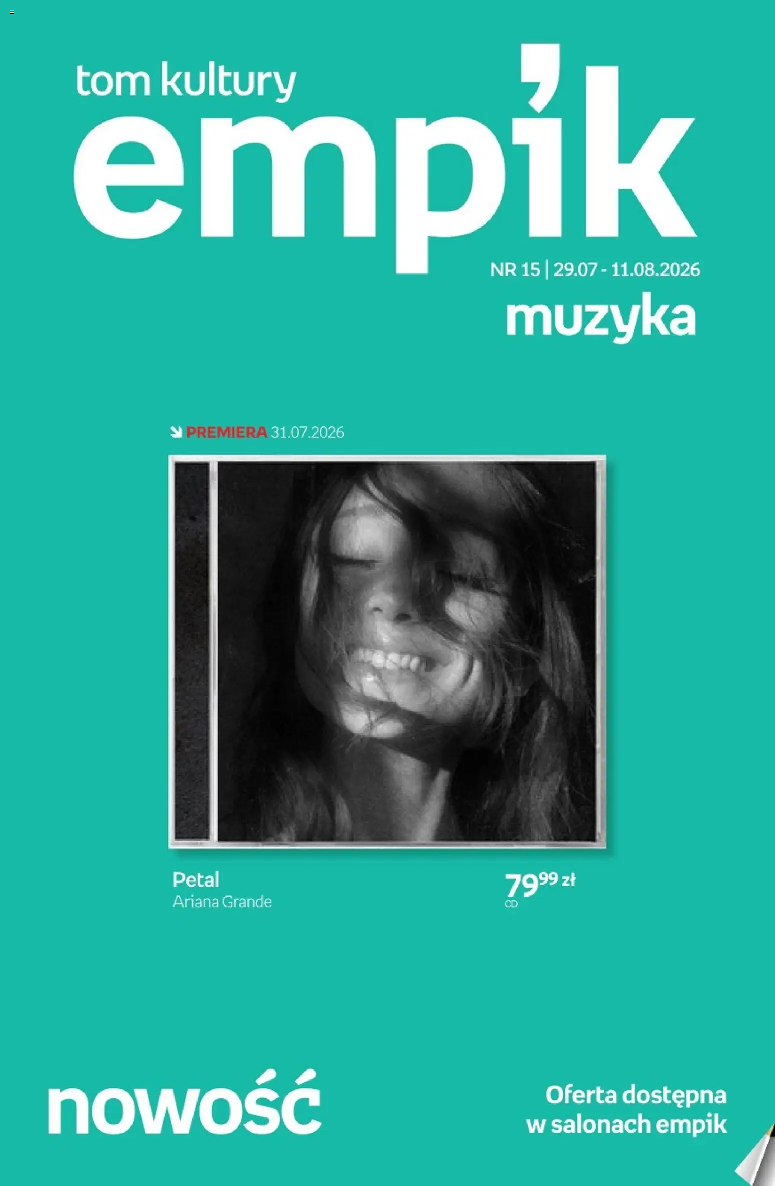 Pogląd gazetki "Empik promocje - Tom kultury Muzyka" ze sklepu Empik ważnej od 29.07.2026