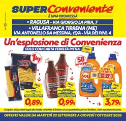 Anteprima dell'opuscolo SuperConveniente volantino Ragusa, Villafranca dal negozio SuperConveniente valido da 22/09/2026