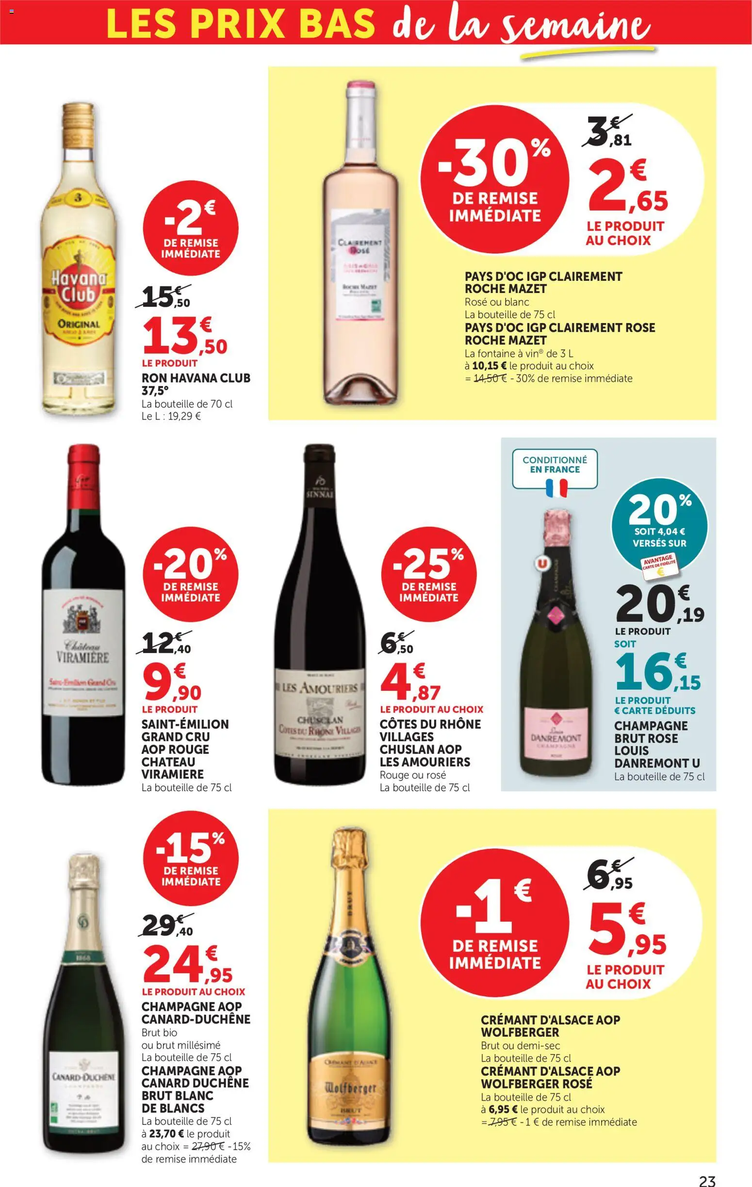 Prévisualisation de bi1 Catalogue la beaute à prix bas du magasin bi1 formulaire valide 01/09/2026 - Champagne, Canard, Bouteille, Crémant, Havana, Havana Club, Roche Mazet, Crémant d'alsace