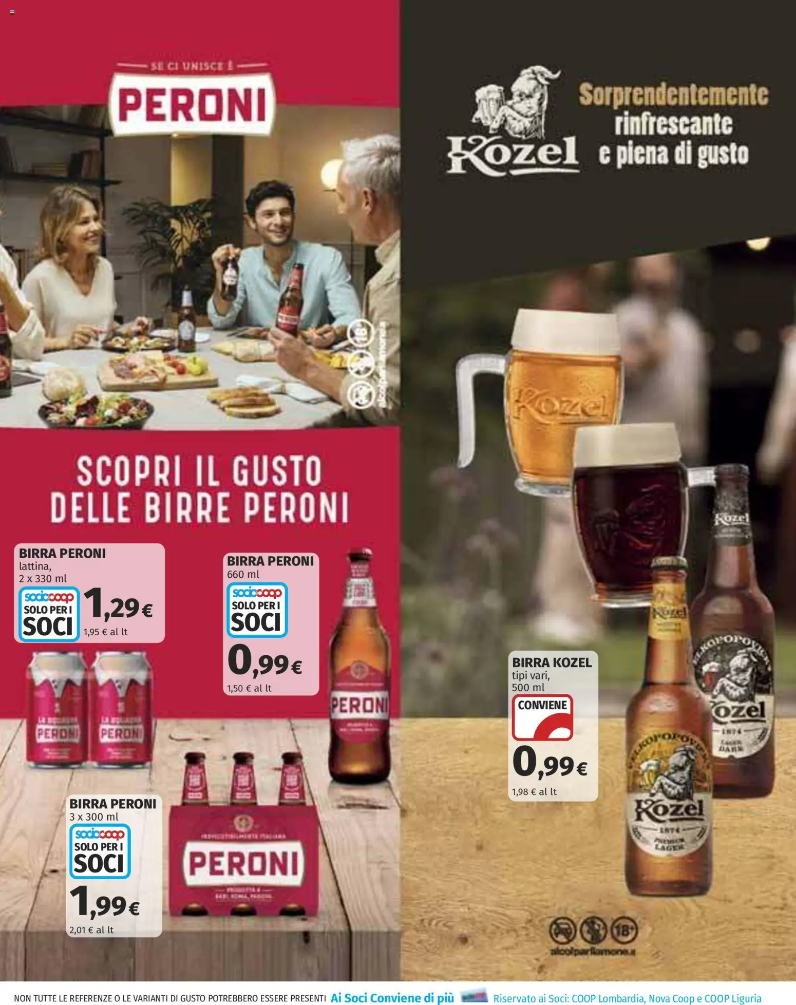 Anteprima dell'opuscolo COOP volantino Monza dal negozio COOP valido da 03/09/2026 - Birra, Birra Peroni, Birra Kozel