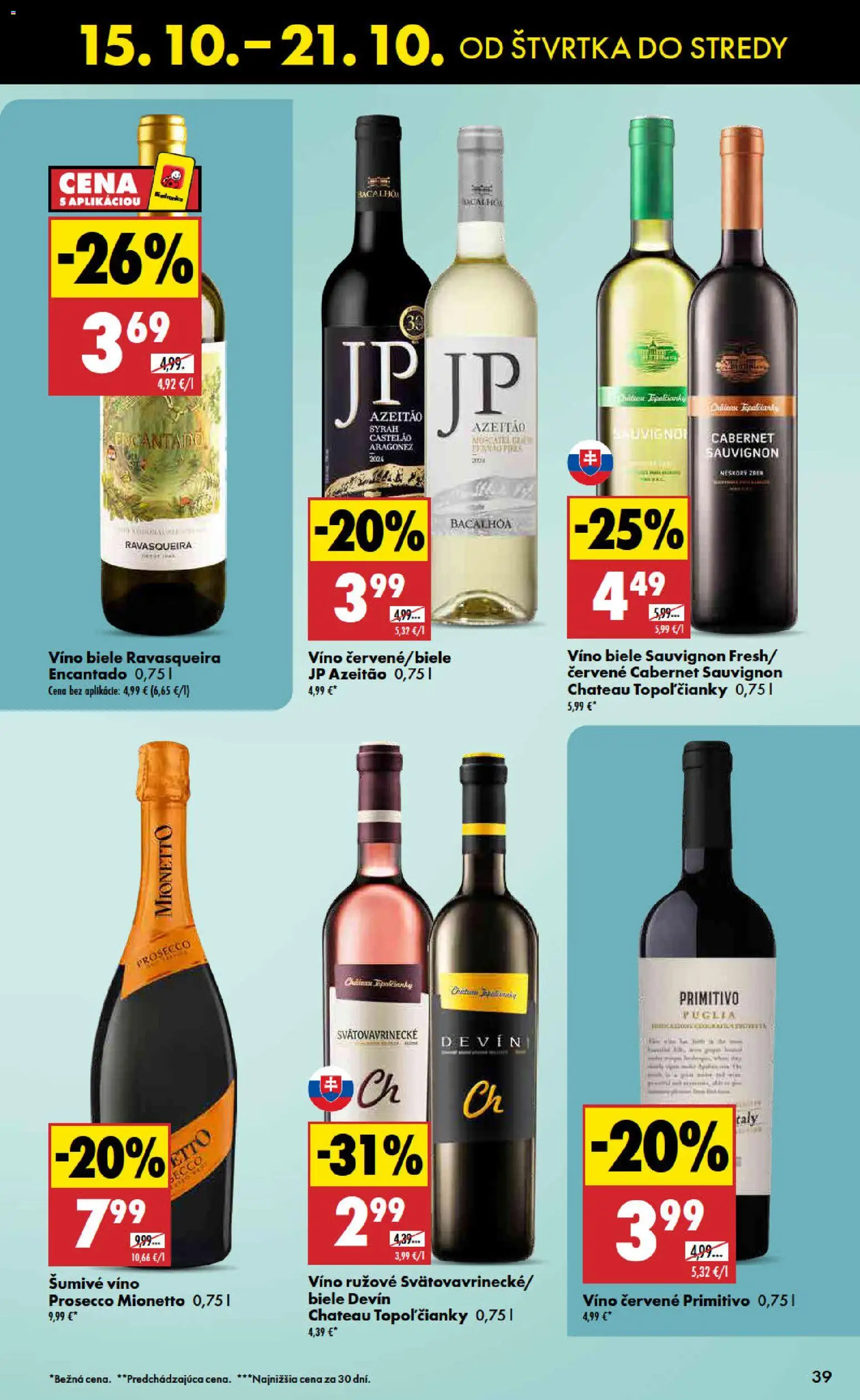 Náhľad Biedronka letáku platného od 15.10.2026 - Víno, Prosecco, Mionetto Prosecco, Šumivé víno