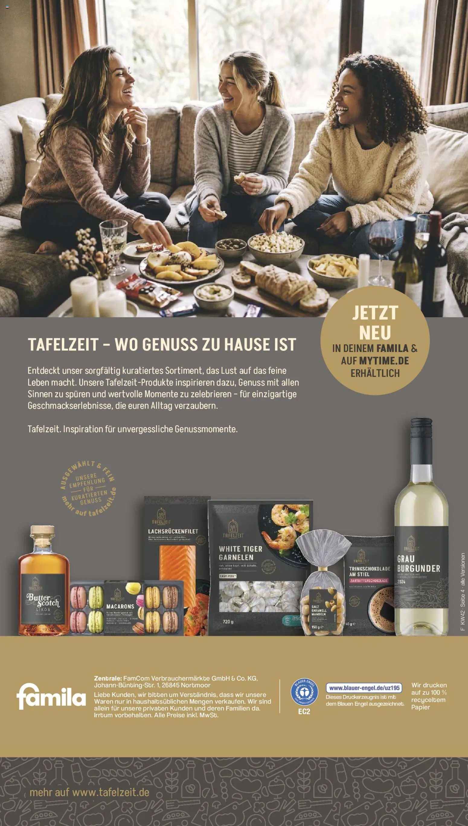 Vorschau von dem Prospekt des Geschäftes Famila Nordwest, gültig ab dem 12.10.2026 - Garnelen, Mandeln, Salz, Likör