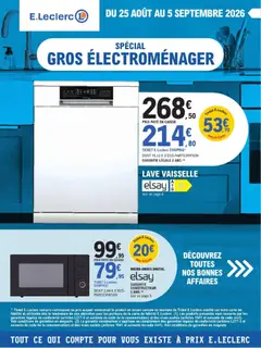 Prévisualisation de E.Leclerc Gros électroménager du magasin E.Leclerc formulaire valide 25/08/2026