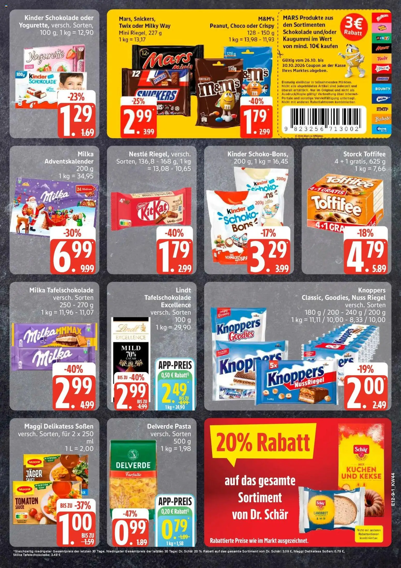 Vorschau von dem Prospekt des Geschäftes Edeka, gültig ab dem 26.10.2026