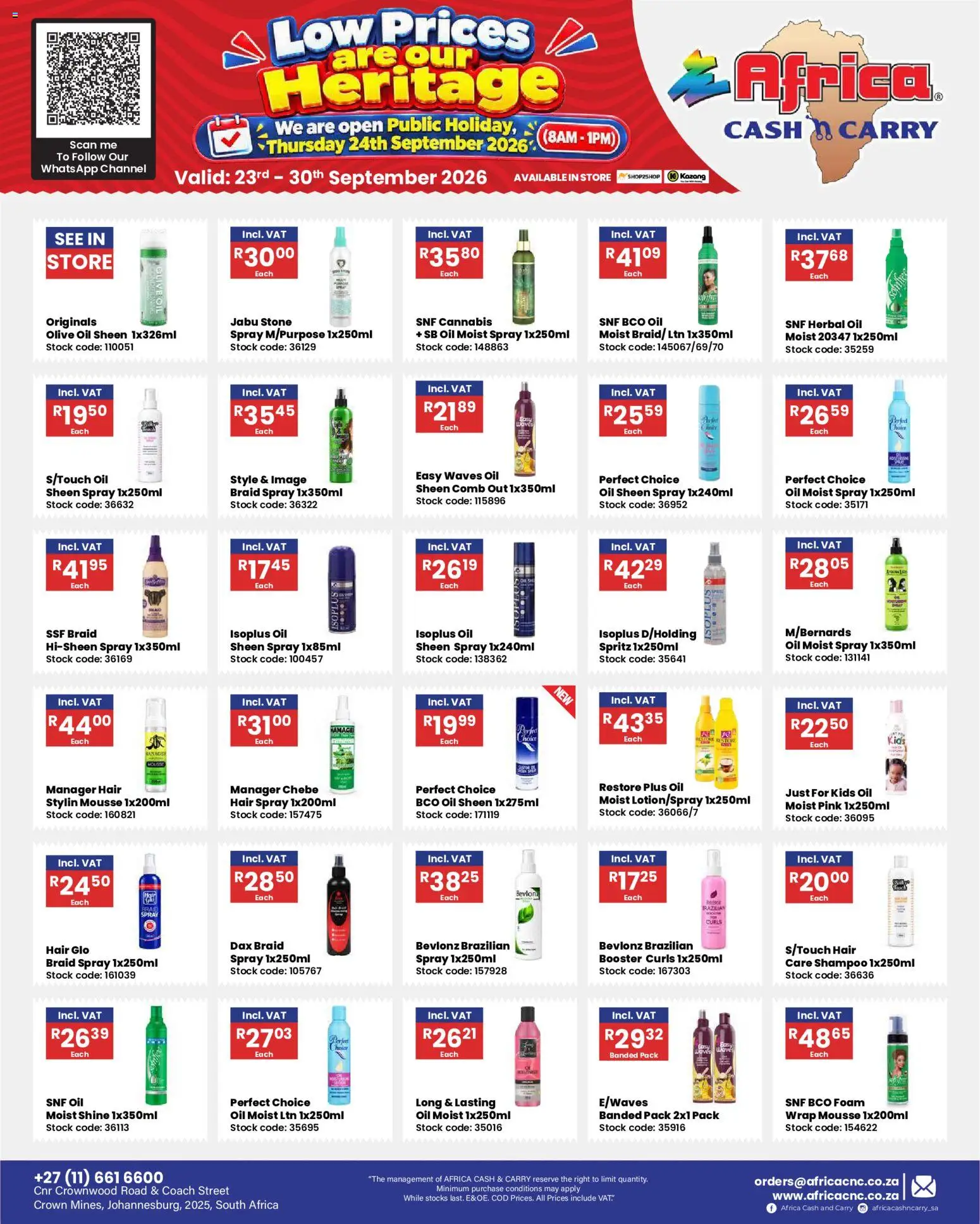 Preview of Africa Cash & Carry flyer valid from 23/09/2026