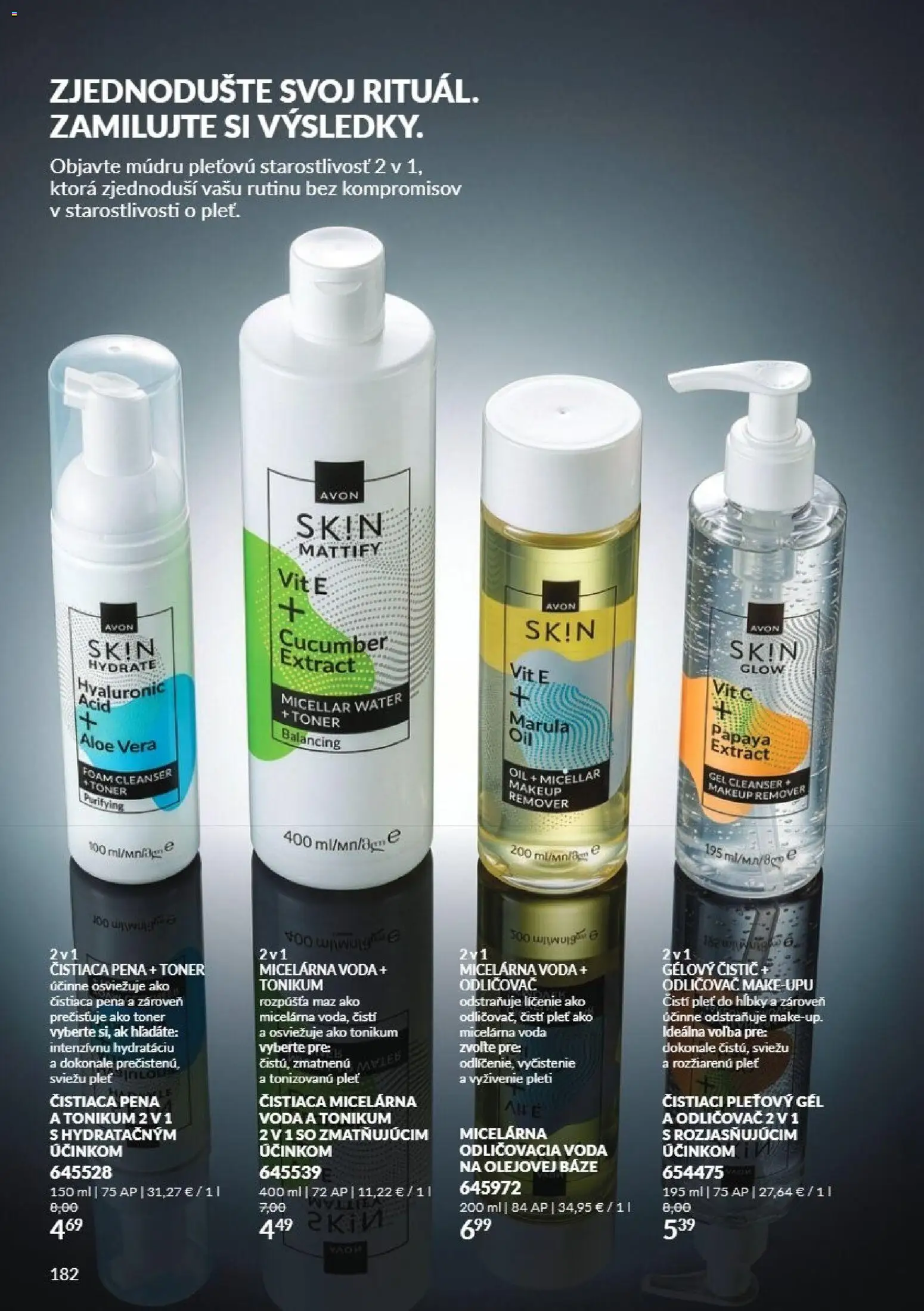 Náhľad Avon letáku platného od 01.11.2026 - Voda, Aloe Vera, Toner, Pena, Odličovač