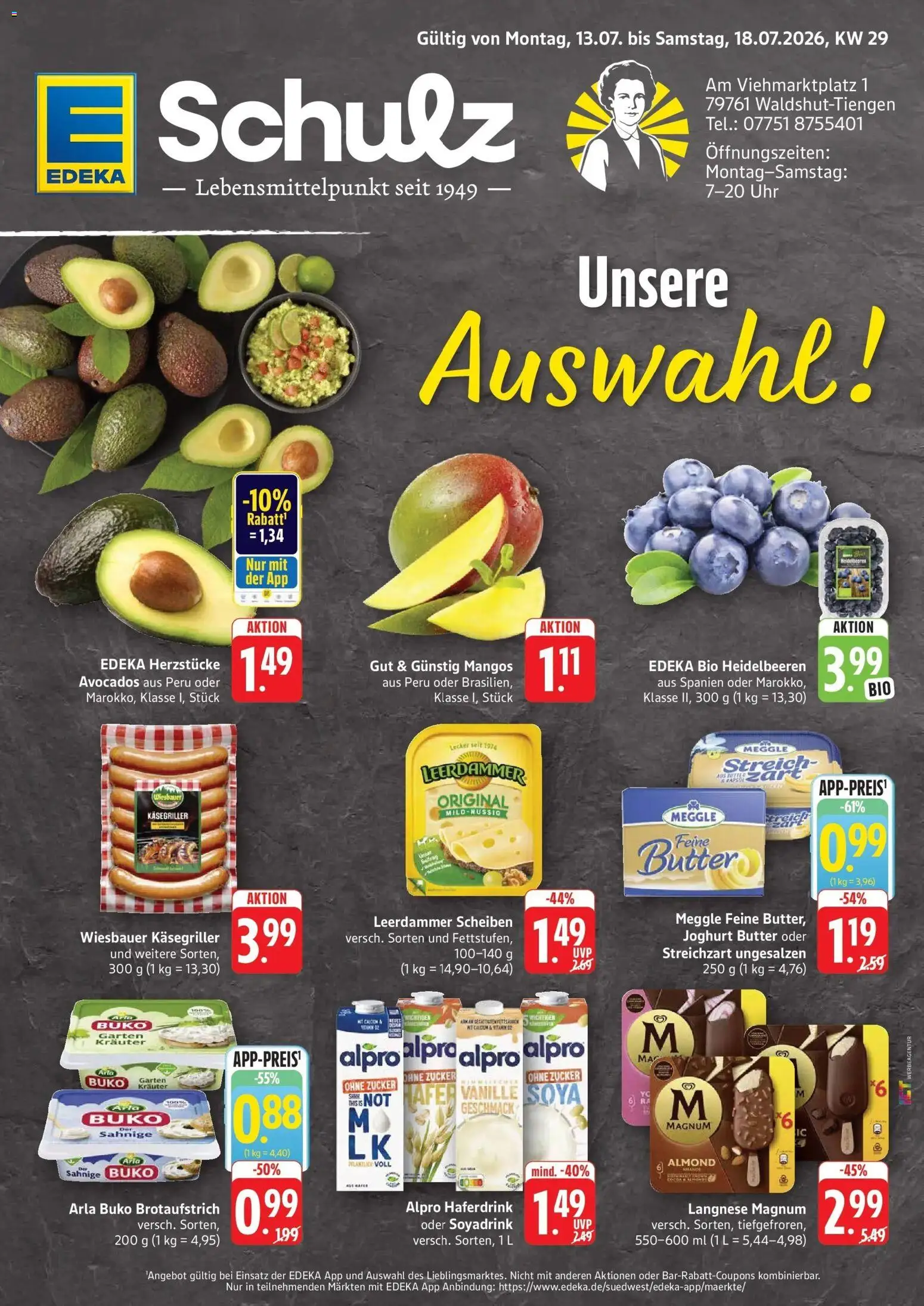 Vorschau von dem Prospekt des Geschäftes Edeka, gültig ab dem 13.07.2026