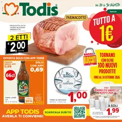 Anteprima dell'opuscolo Todis volantino Lazio dal negozio Todis valido da 20/08/2026