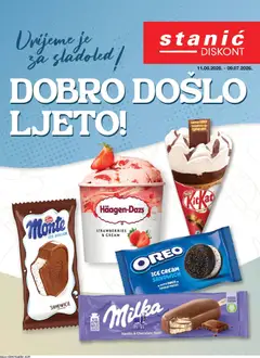 Pregled letka Stanić Diskont Dobro Došlo Ljeto trgovine Stanić Diskont vrijedi od 11.06.2026