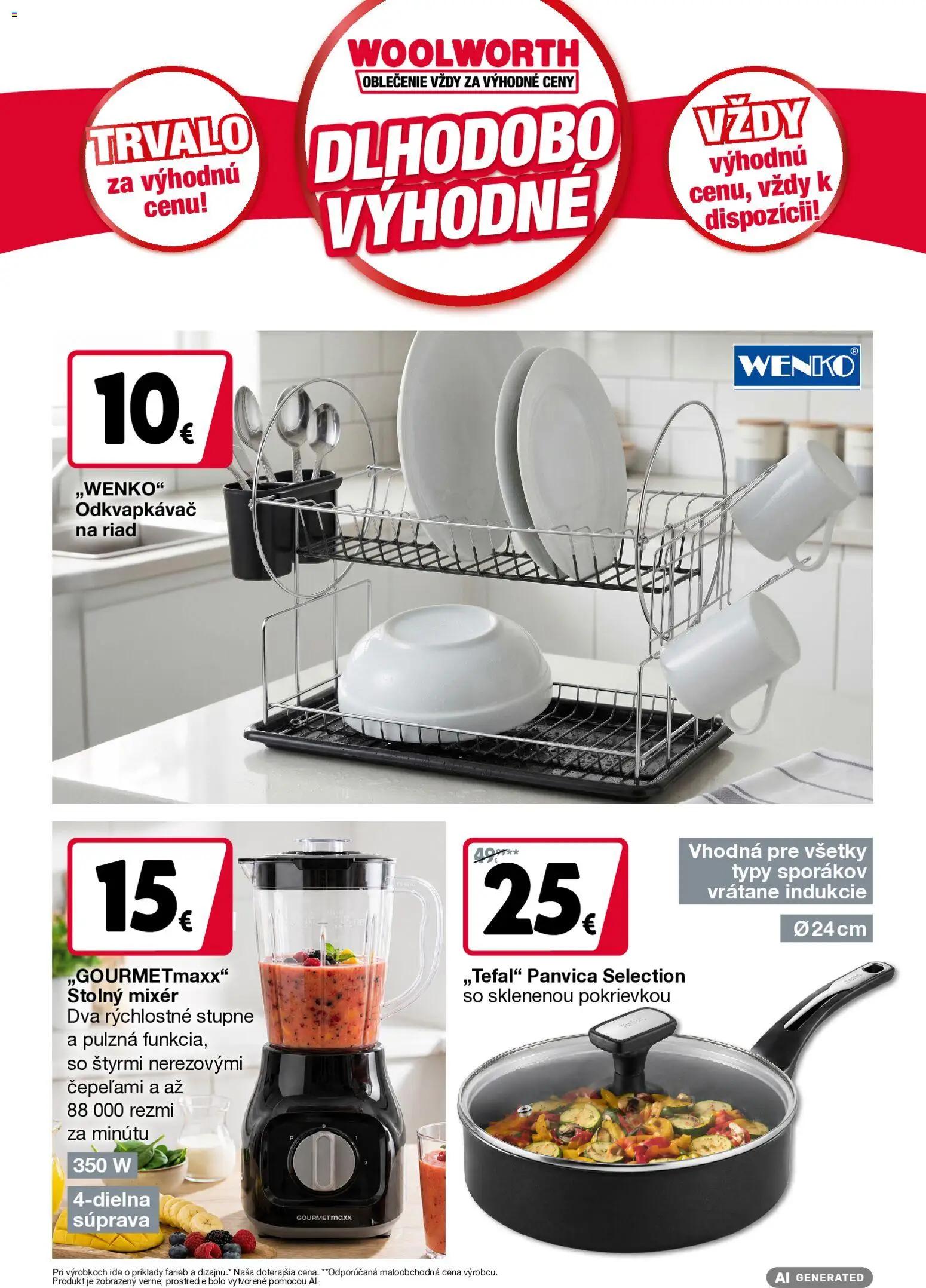 Náhľad Woolworth letáku platného od 09.10.2026 - Panvica, Mixér, Riad