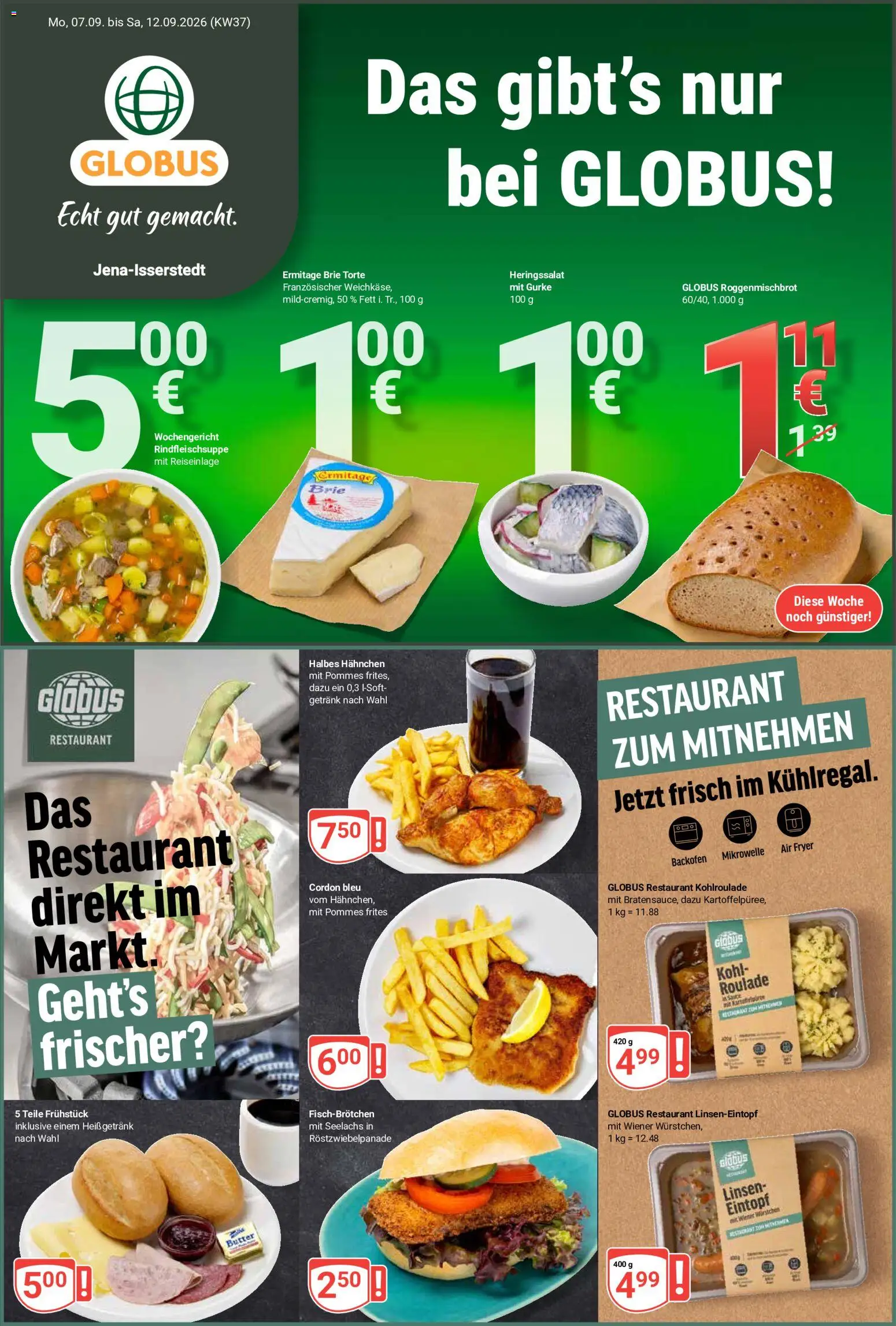 Vorschau von dem Prospekt des Geschäftes Globus, gültig ab dem 07.09.2026
