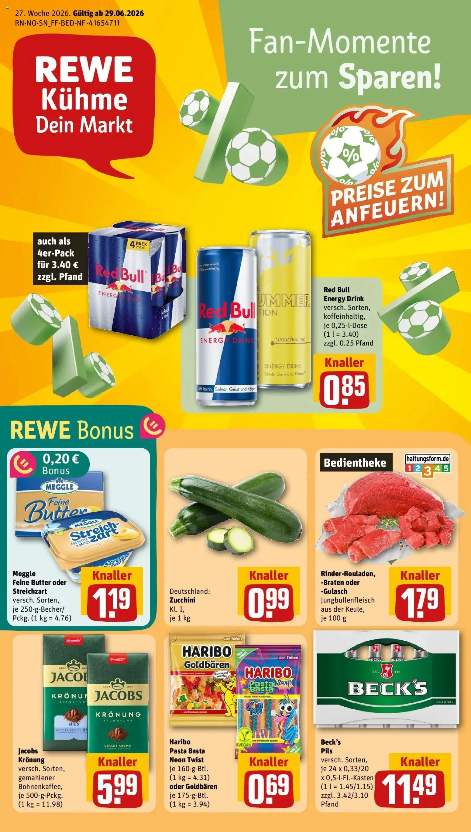 Vorschau von dem Prospekt des Geschäftes Rewe, gültig ab dem 29.06.2026