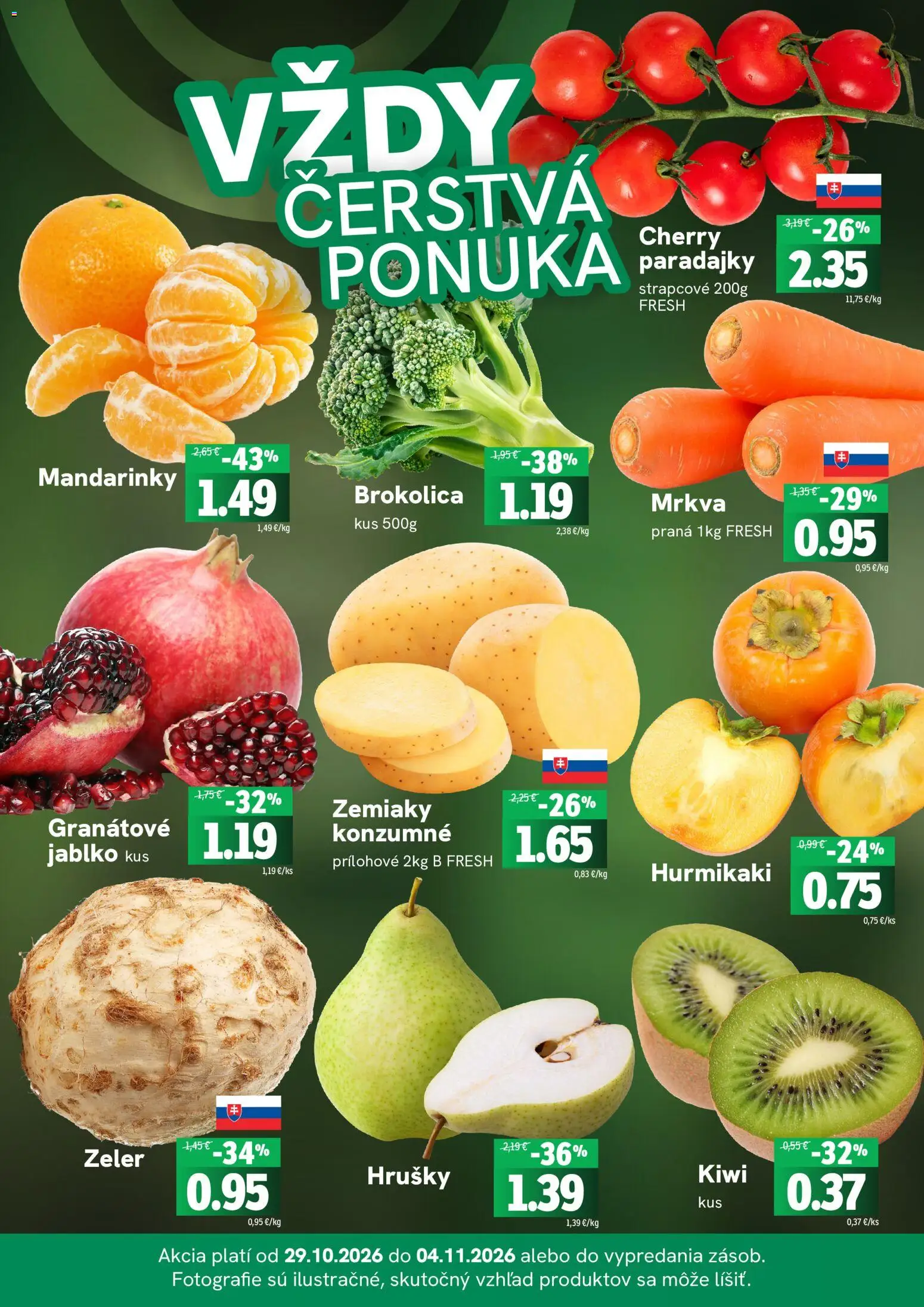 Náhľad Fresh letáku platného od 29.10.2026