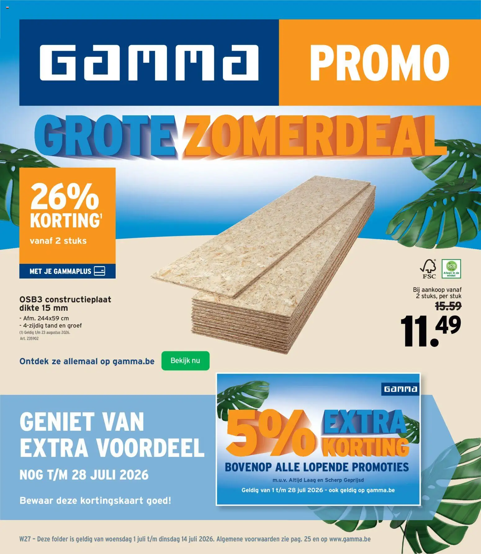 Voorbeeld van GAMMA Folder van winkel GAMMA geldig vanaf 01/07/2026