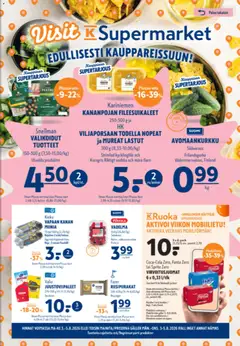 Kaupan K-Supermarket K-Supermarket tarjoukset esikatselu, voimassa 03/08/2026