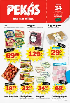 Förhandsgranska reklamblad Pekås erbjudanden från butik Pekås gäller från 17/08/2026