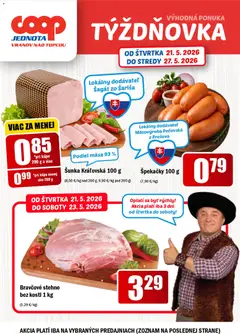 Náhľad COOP Jednota letáku platného od 21.05.2026