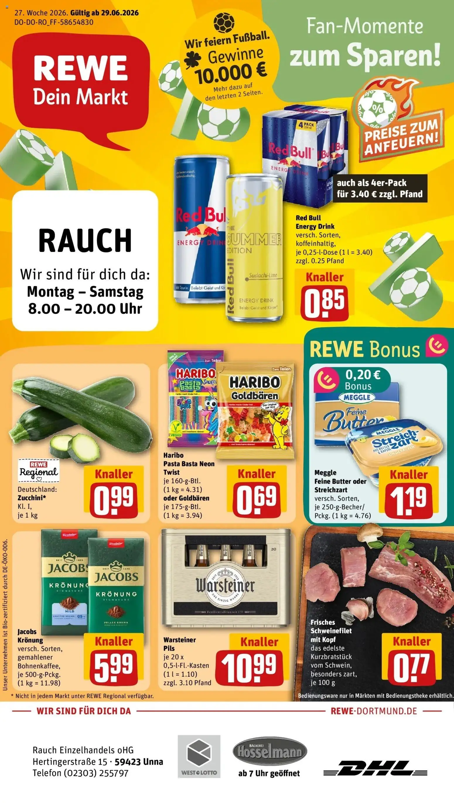 Vorschau von dem Prospekt des Geschäftes Rewe, gültig ab dem 29.06.2026
