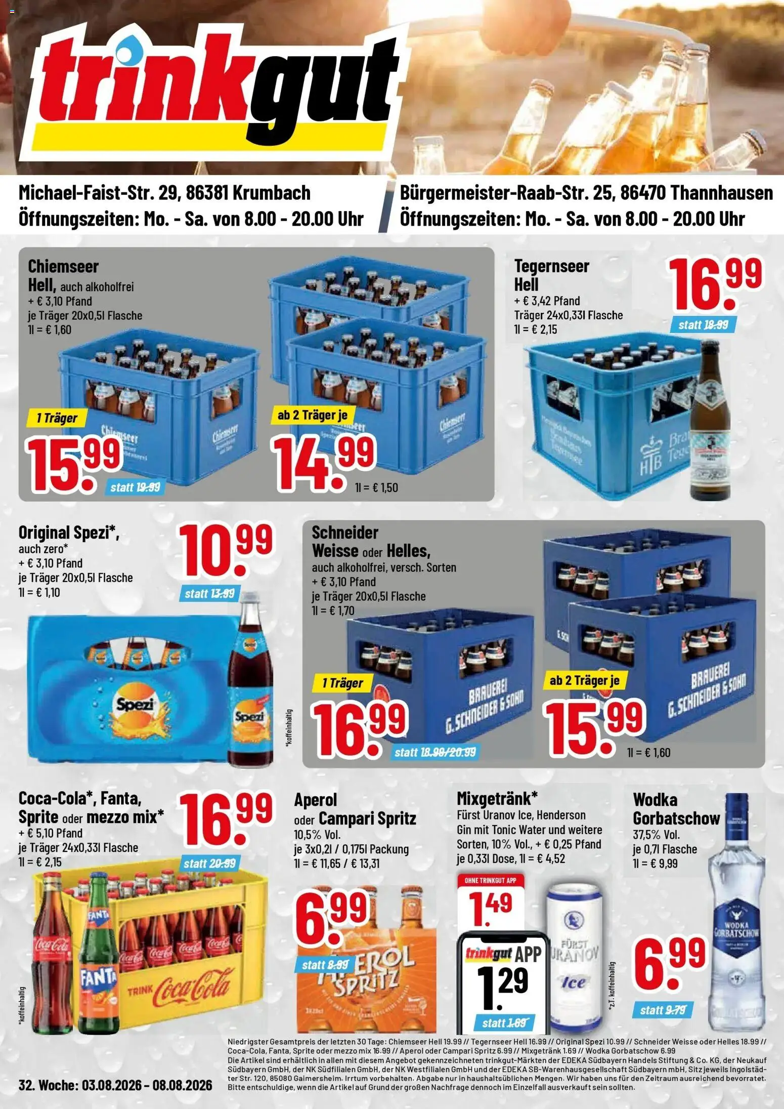 Vorschau von dem Prospekt des Geschäftes Trinkgut, gültig ab dem 03.08.2026