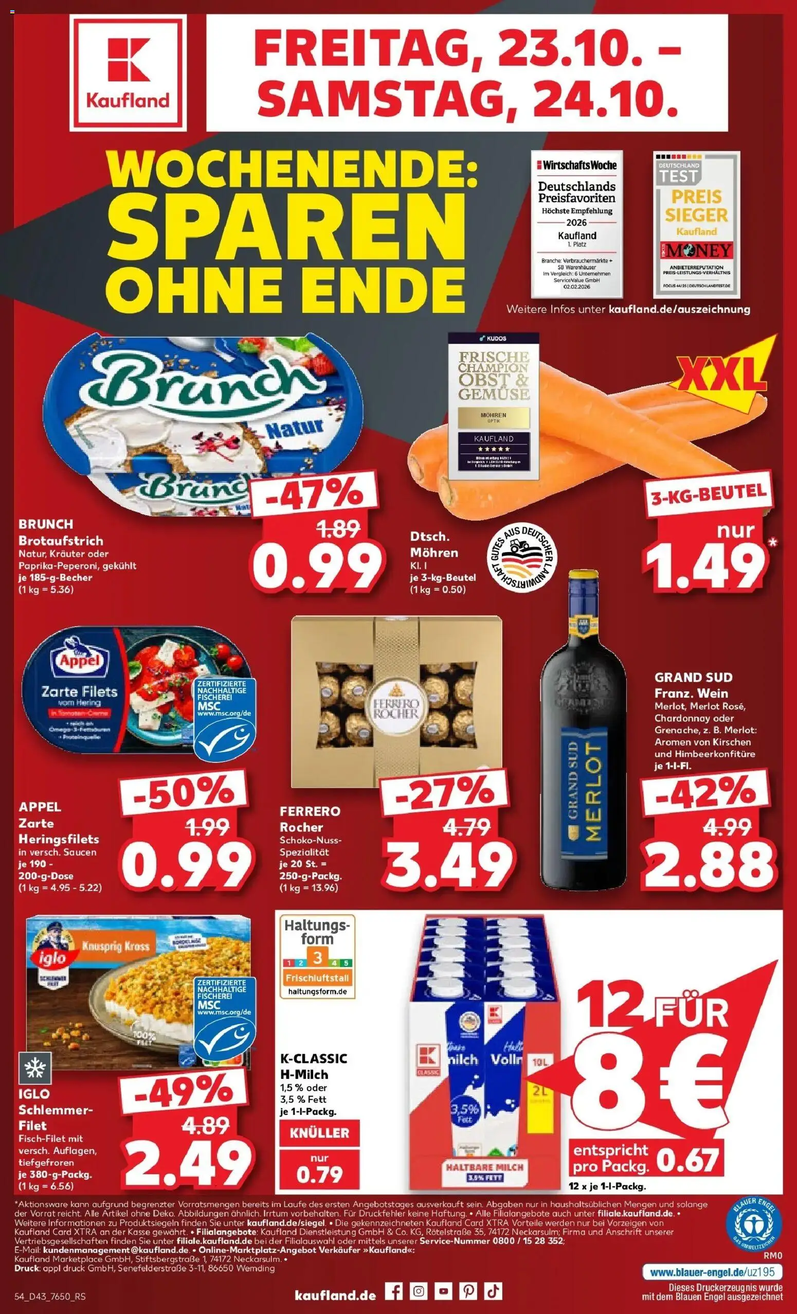 Vorschau von dem Prospekt des Geschäftes Kaufland, gültig ab dem 19.10.2026