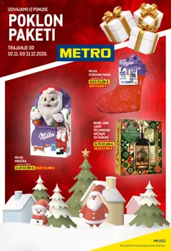 Pregled letka Metro Poklon paketi trgovine Metro vrijedi od 02.11.2026