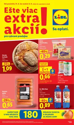 Náhľad Lidl letáku platného od 31.08.2026