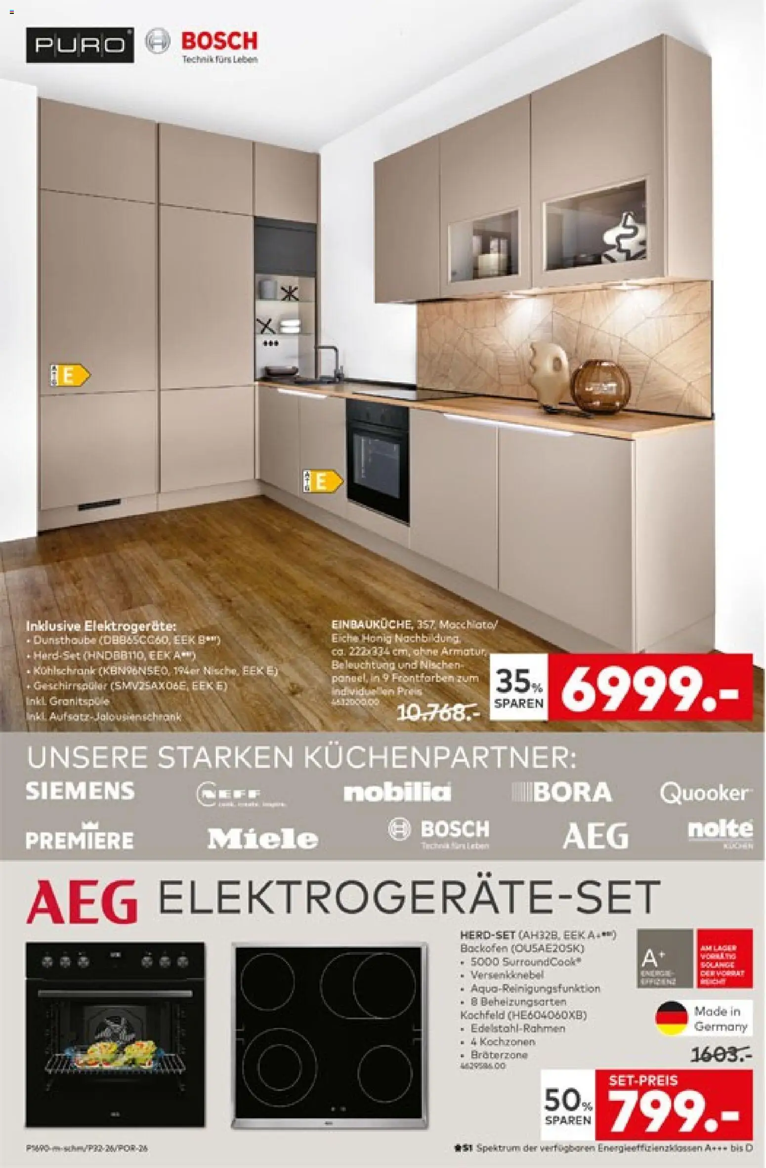 Vorschau von dem Prospekt des Geschäftes Porta!, gültig ab dem 07.09.2026 - Bosch, Kühlschrank, Siemens, Miele, Geschirrspüler, Backofen, AEG, Kochfeld