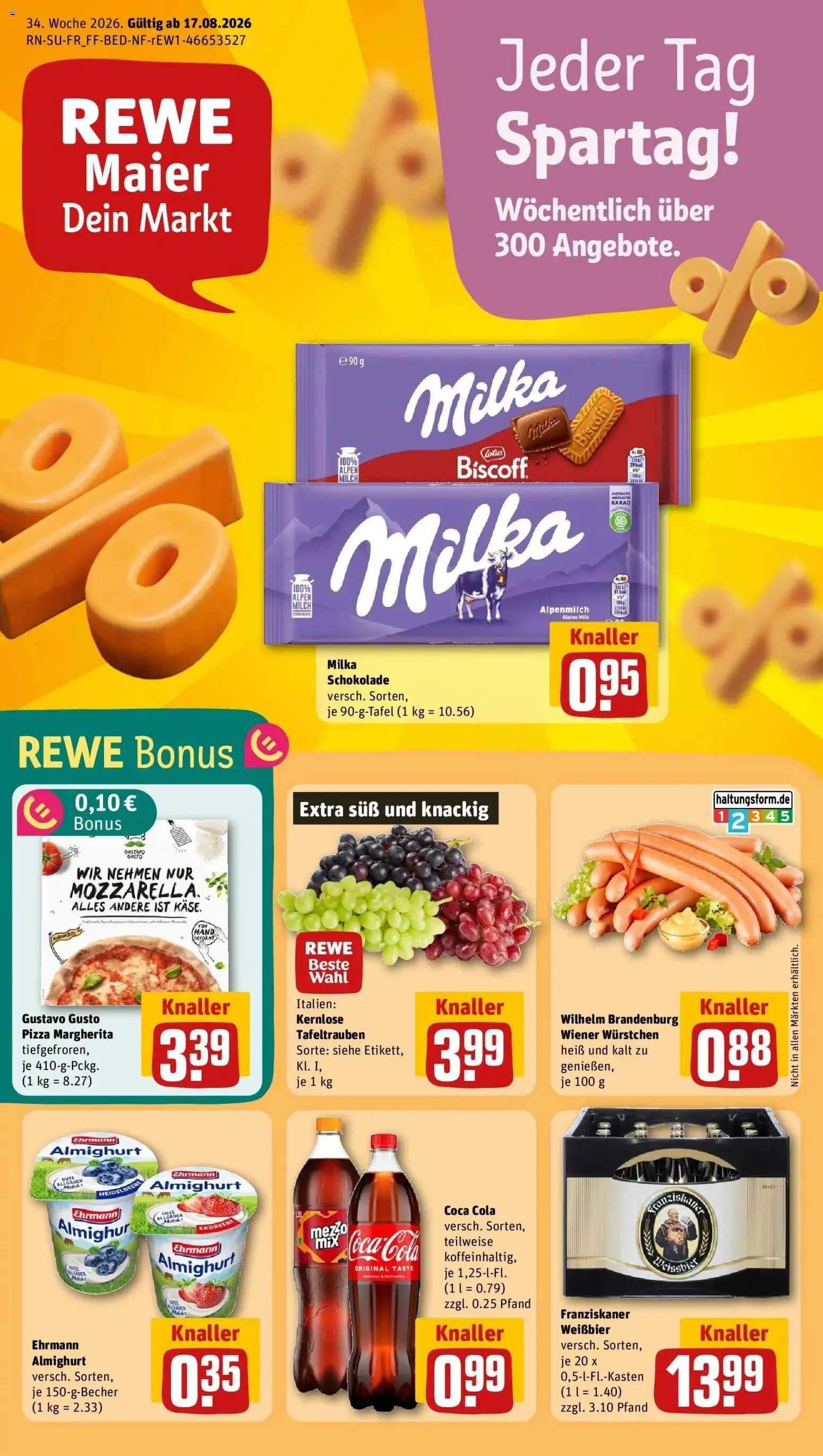 Vorschau von dem Prospekt des Geschäftes Rewe, gültig ab dem 17.08.2026